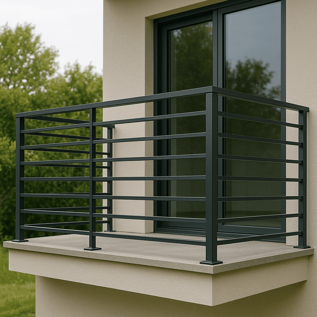 Elegant balcony railings